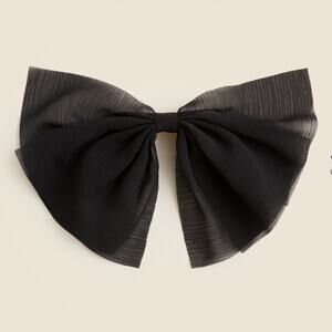 J. Crew Black Sheer Bow Hair Clip